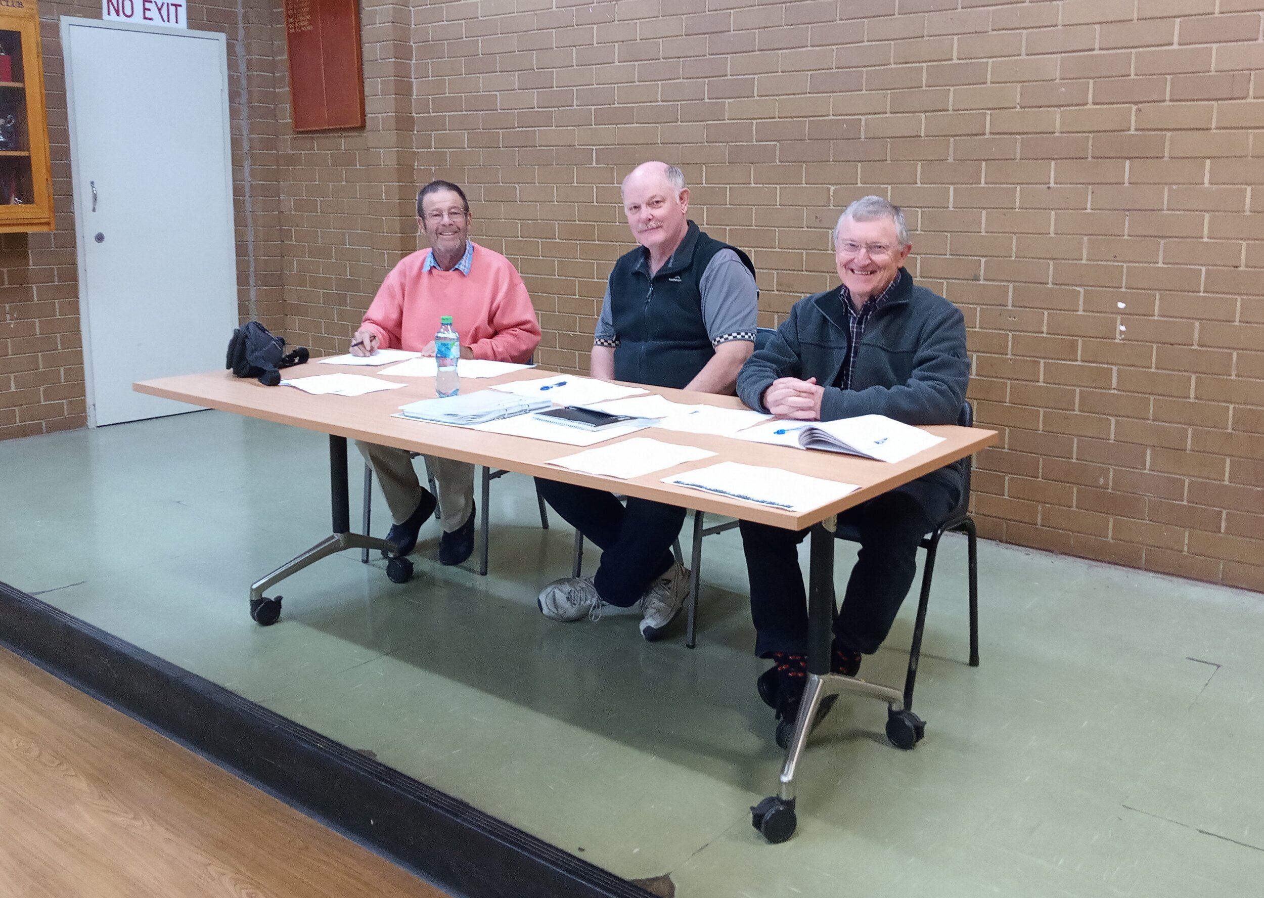  2/2  Rod, Simon and Geoff present to the AGM 