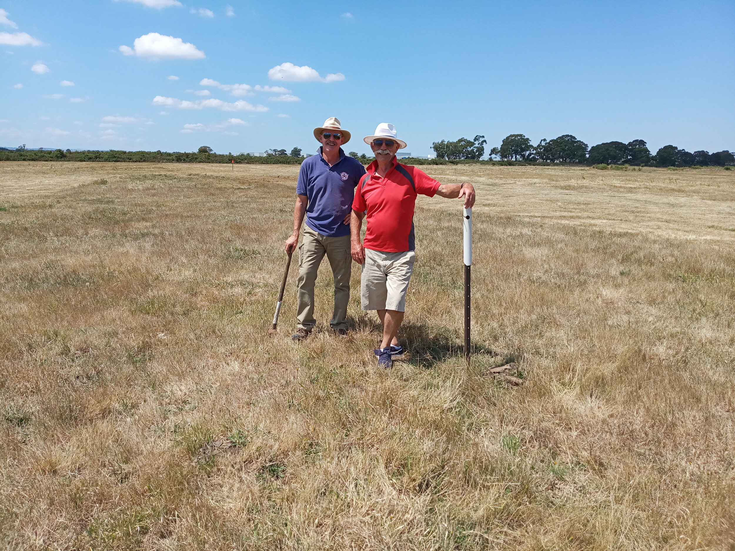  10/2  David and Rob at the flight line marker 