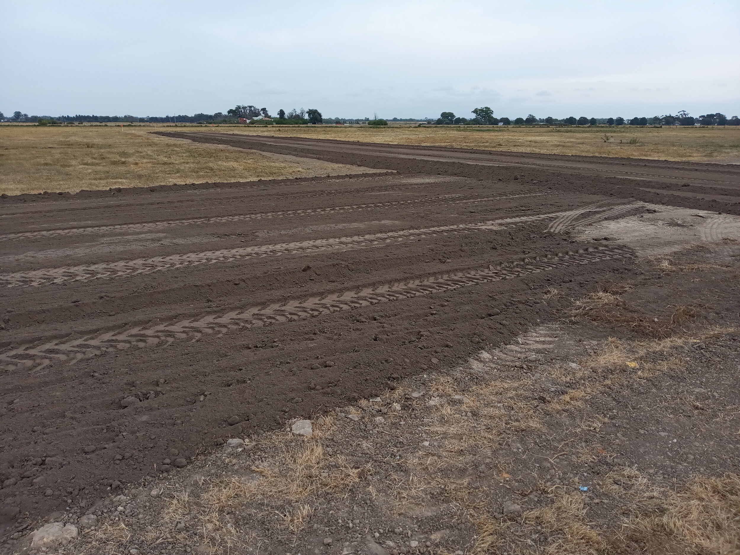  27/2  Looking SW across the NS runway 