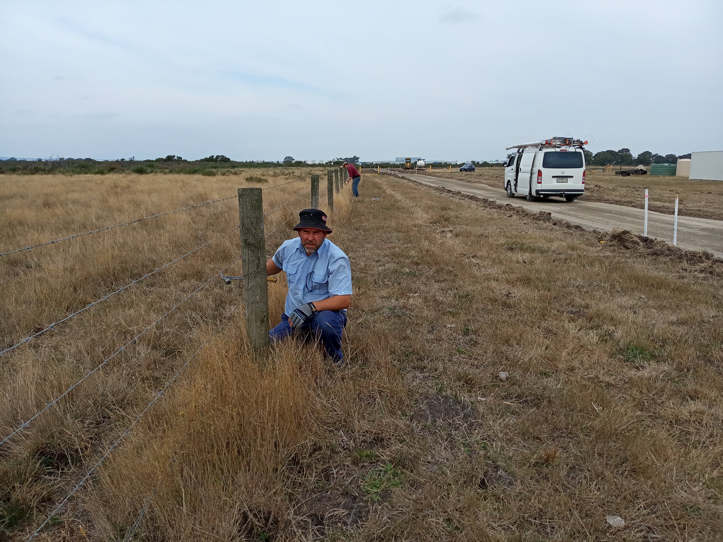 27/2/21 - North boundary fence repairs by Ben