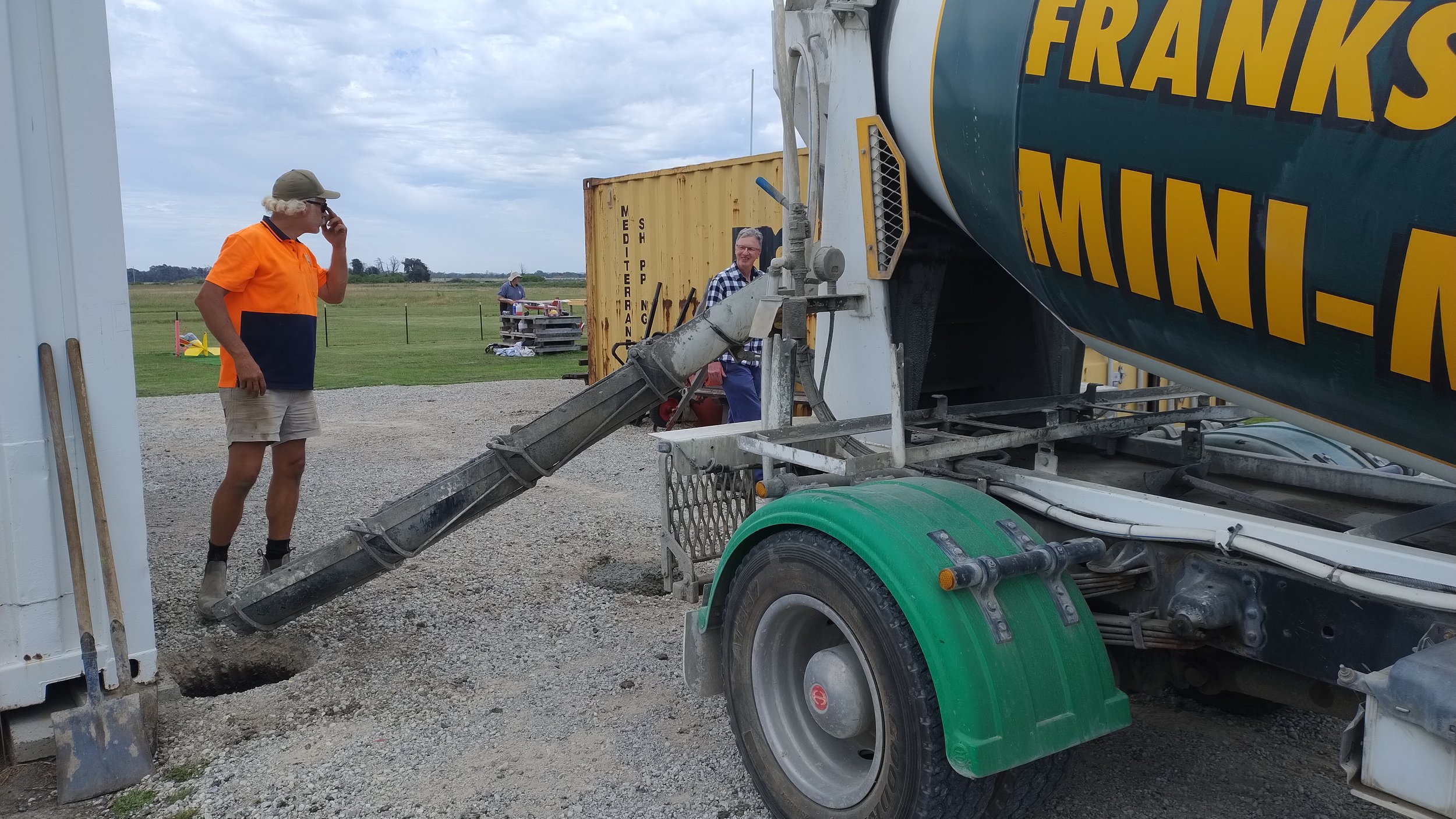  Concrete pour begins - 23/1/2024 