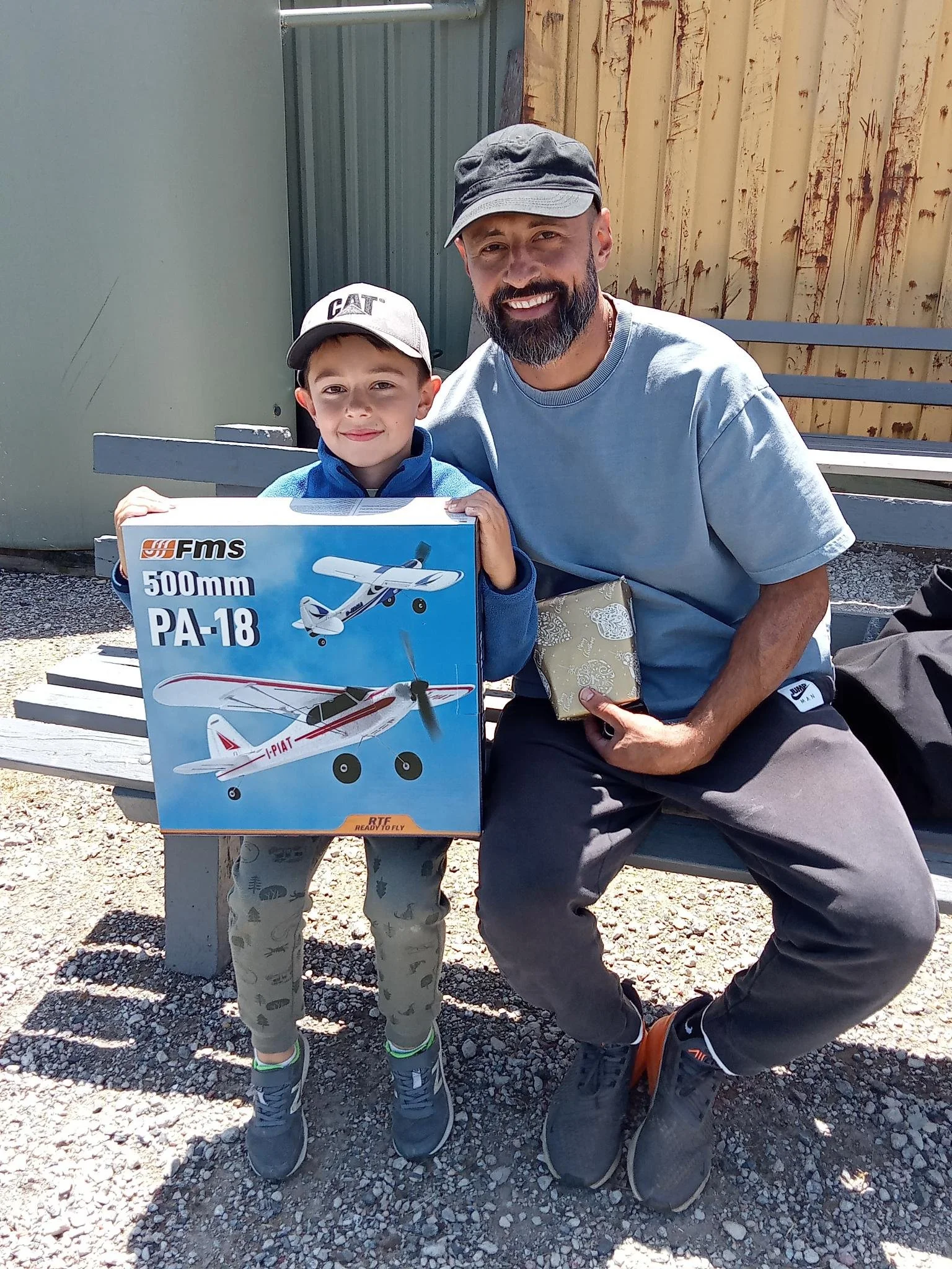  7/12/2025 - Christmas function. Petro with winner of the 2nd major prize (Thanks XC-RC). Damian with dad Peter. 