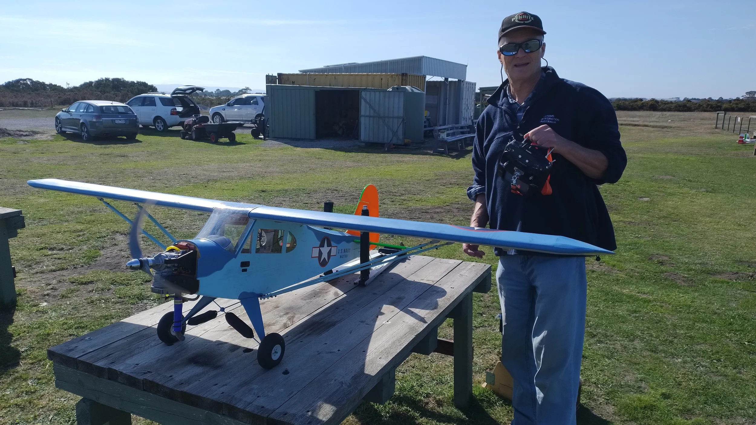  29/4/2026 - Bill S and a Navy Cub to maiden.  