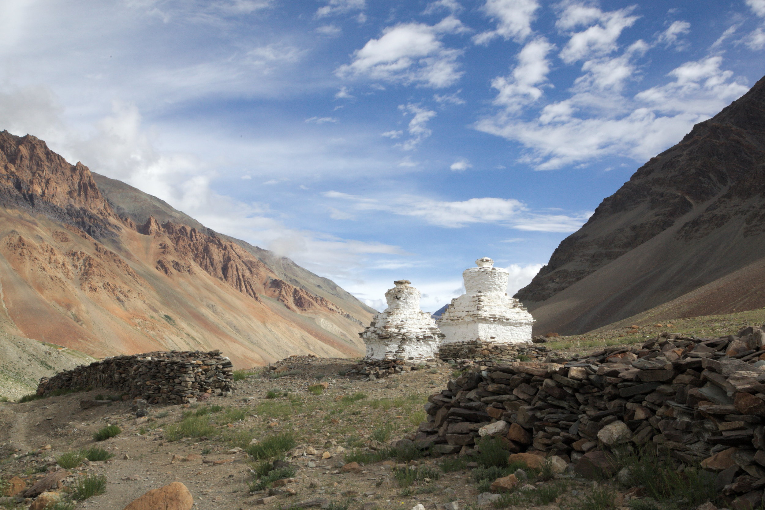  Mani walls and stupas, Kargyak Valley 