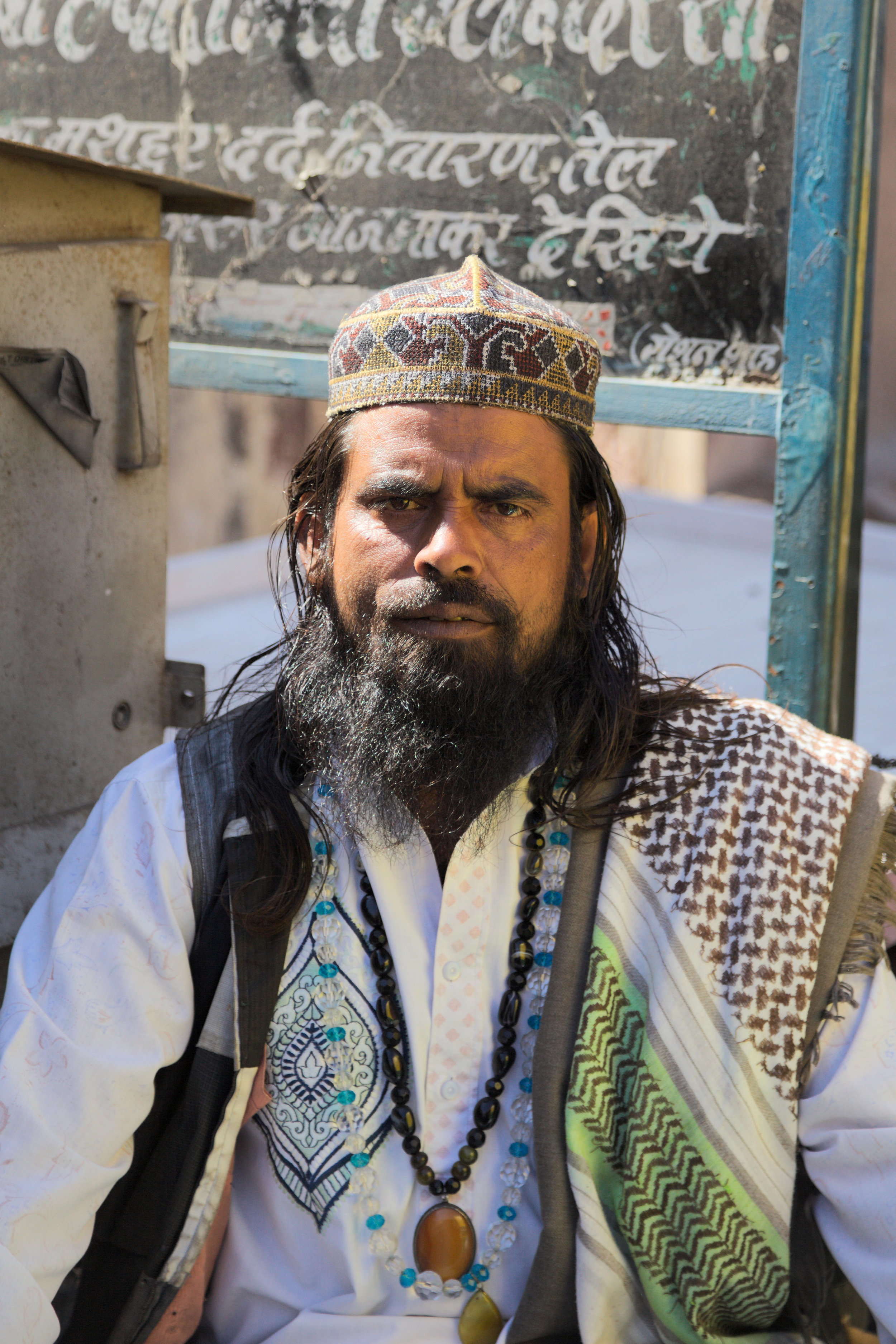 The keeper of a Sufi shrine in Bikaner, Rajasthan