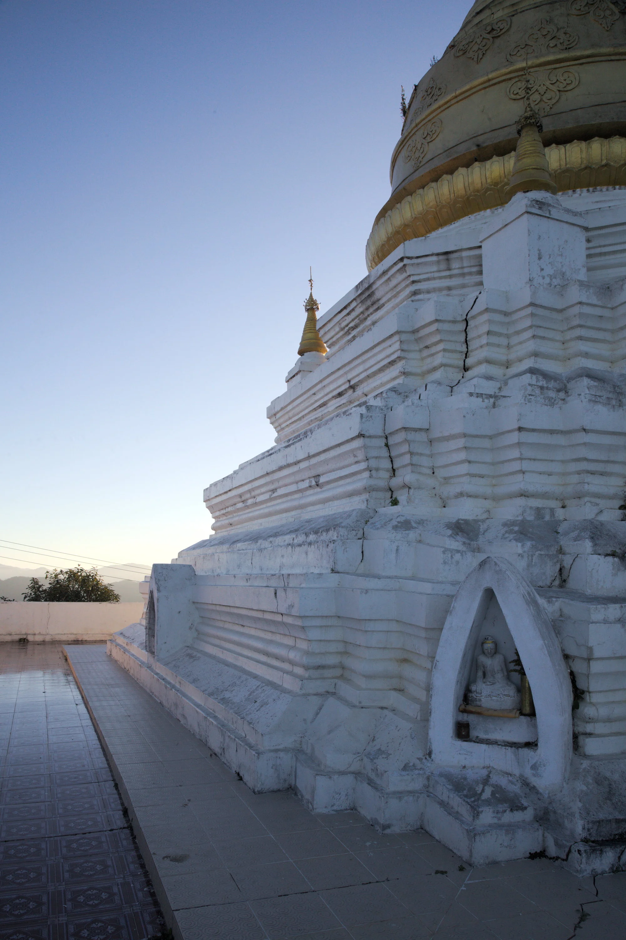 Buddhist stupa in Falam, Chin State