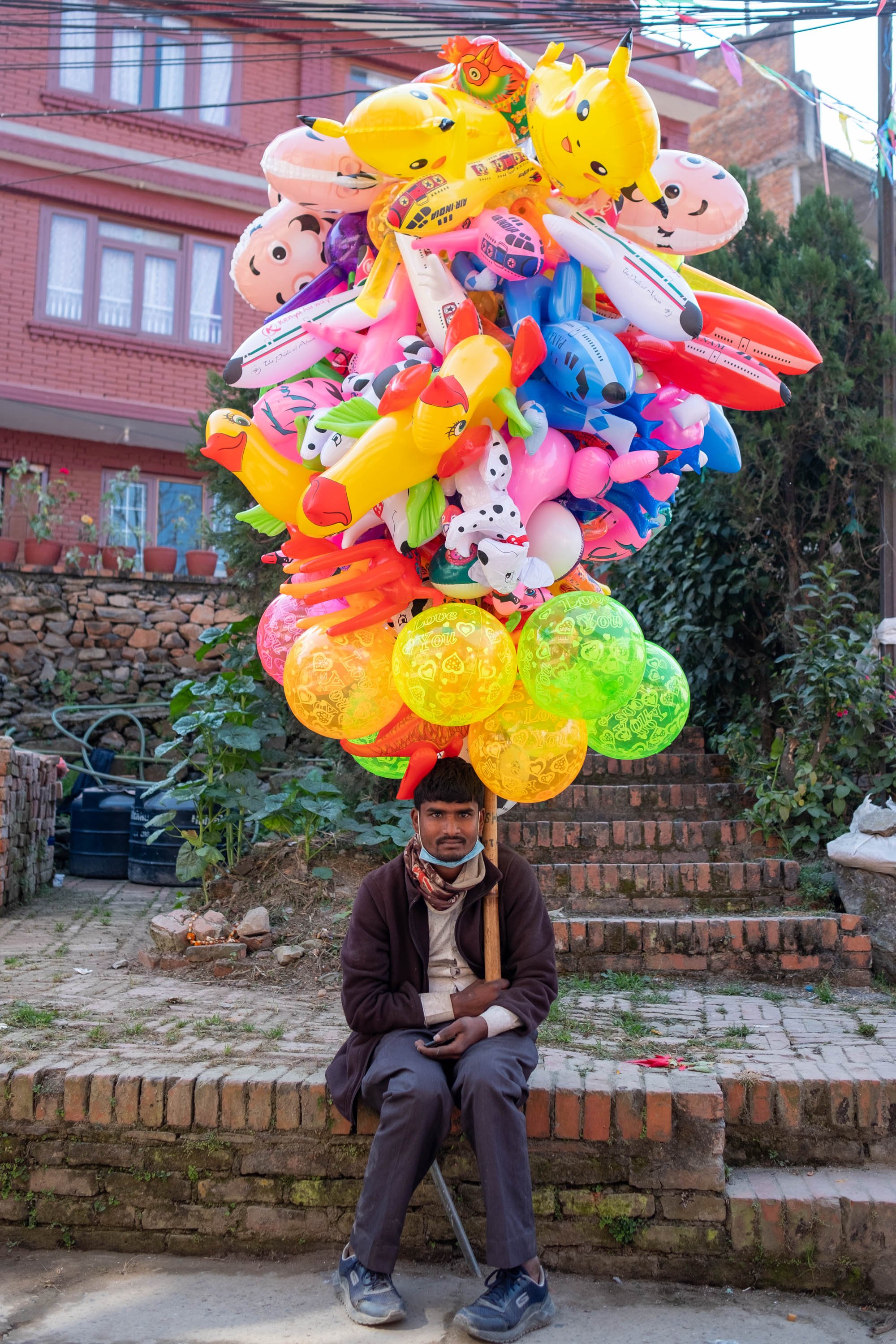  Balloon seller, Kirtipur 
