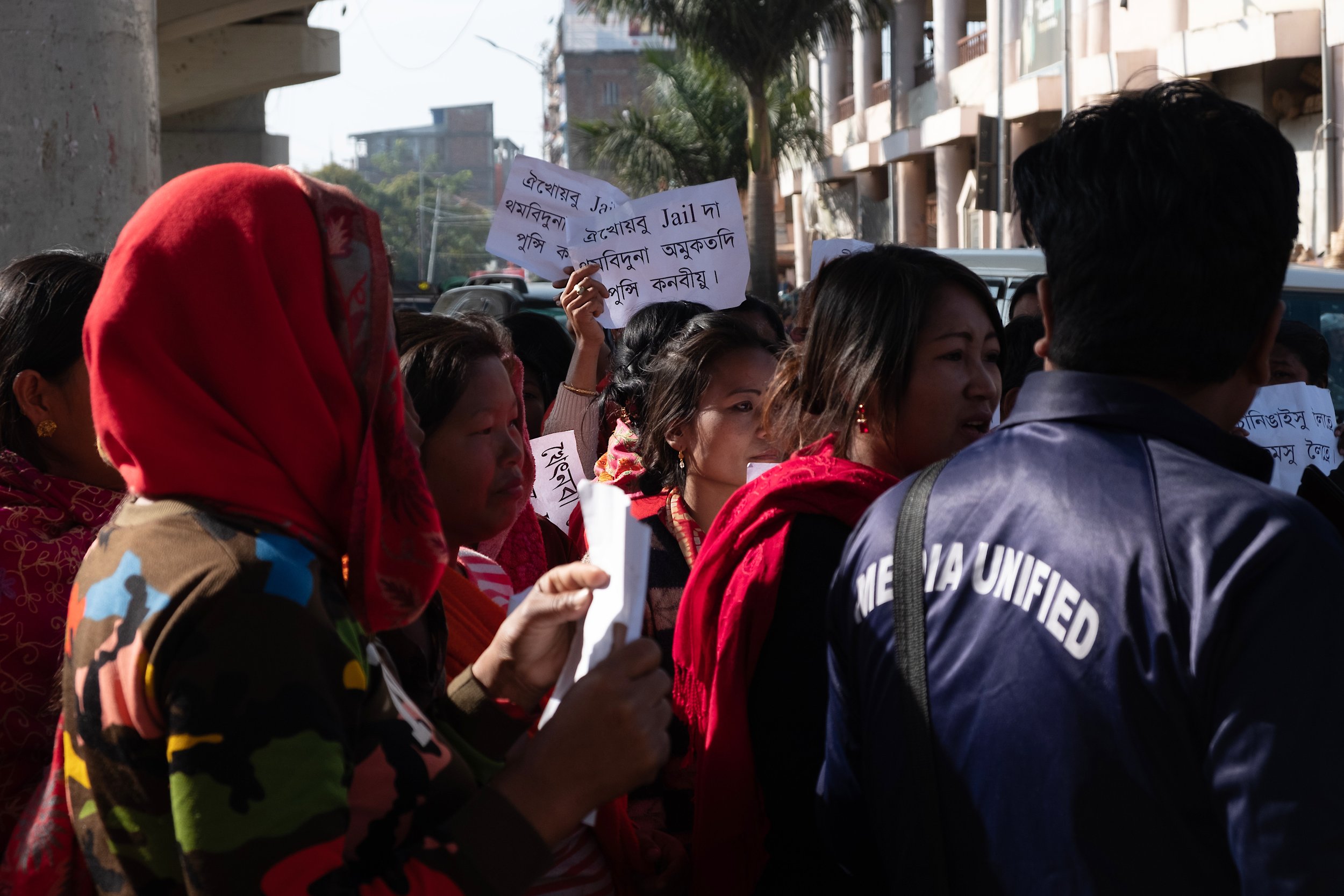  Female protesters in Imphal, Manipur for Adventure.com 
