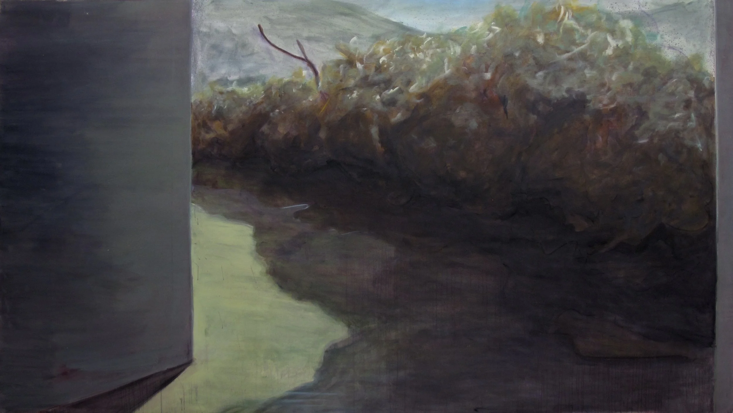 untitled. 90" x 160" - acrylic on canvas