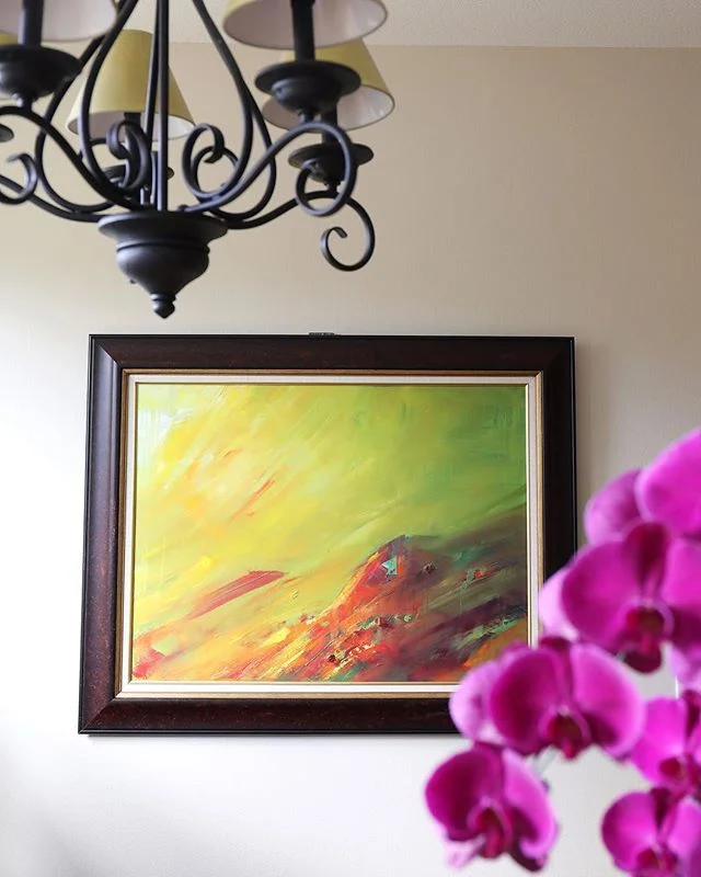 A Roz Valdi original painting. Oil on canvas with California summer light.