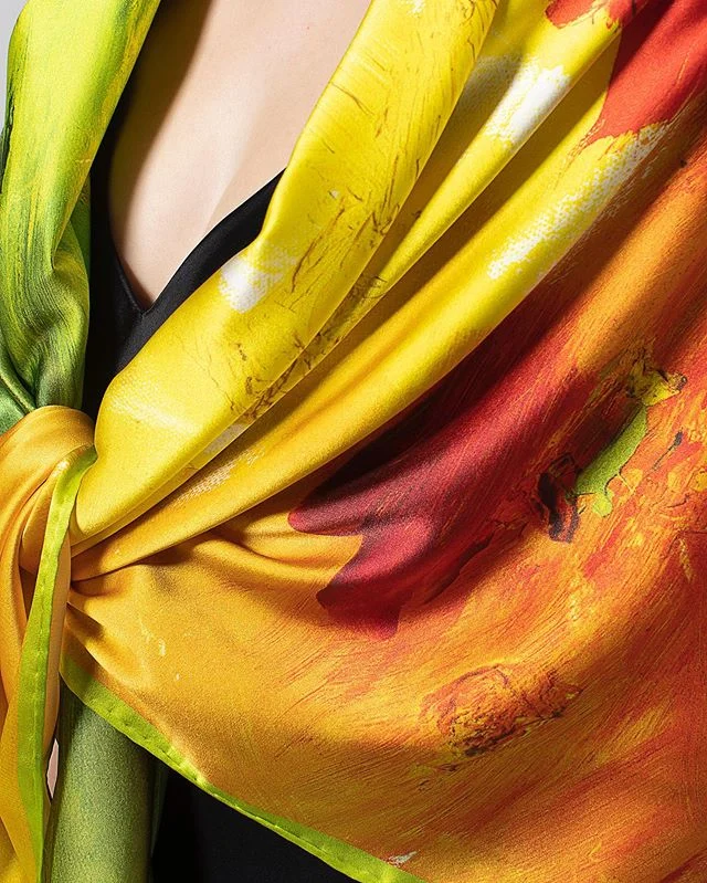 A look at our Spring scarf just in time to welcome the next chapter Mother Nature has in store for us tomorrow.