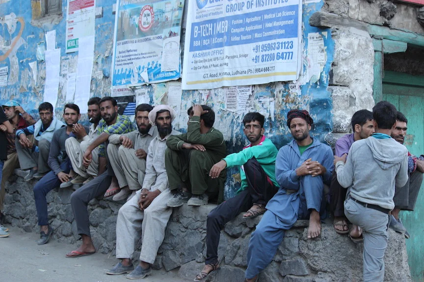 Old town market in Kargil