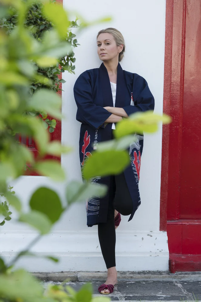 Jamie in the maiwai jacket from Japan