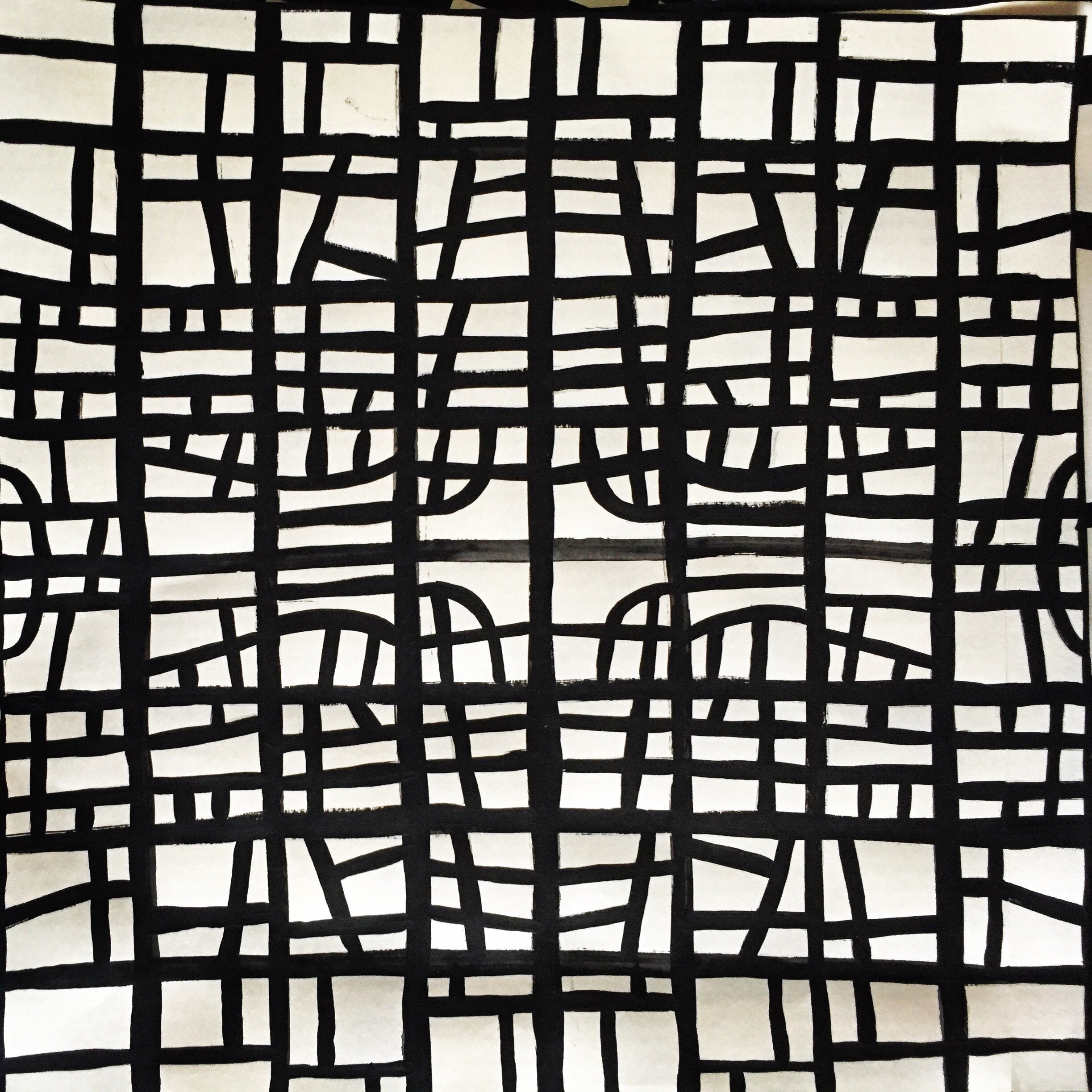 Metaesquema Grid, 2016. Black Ink.