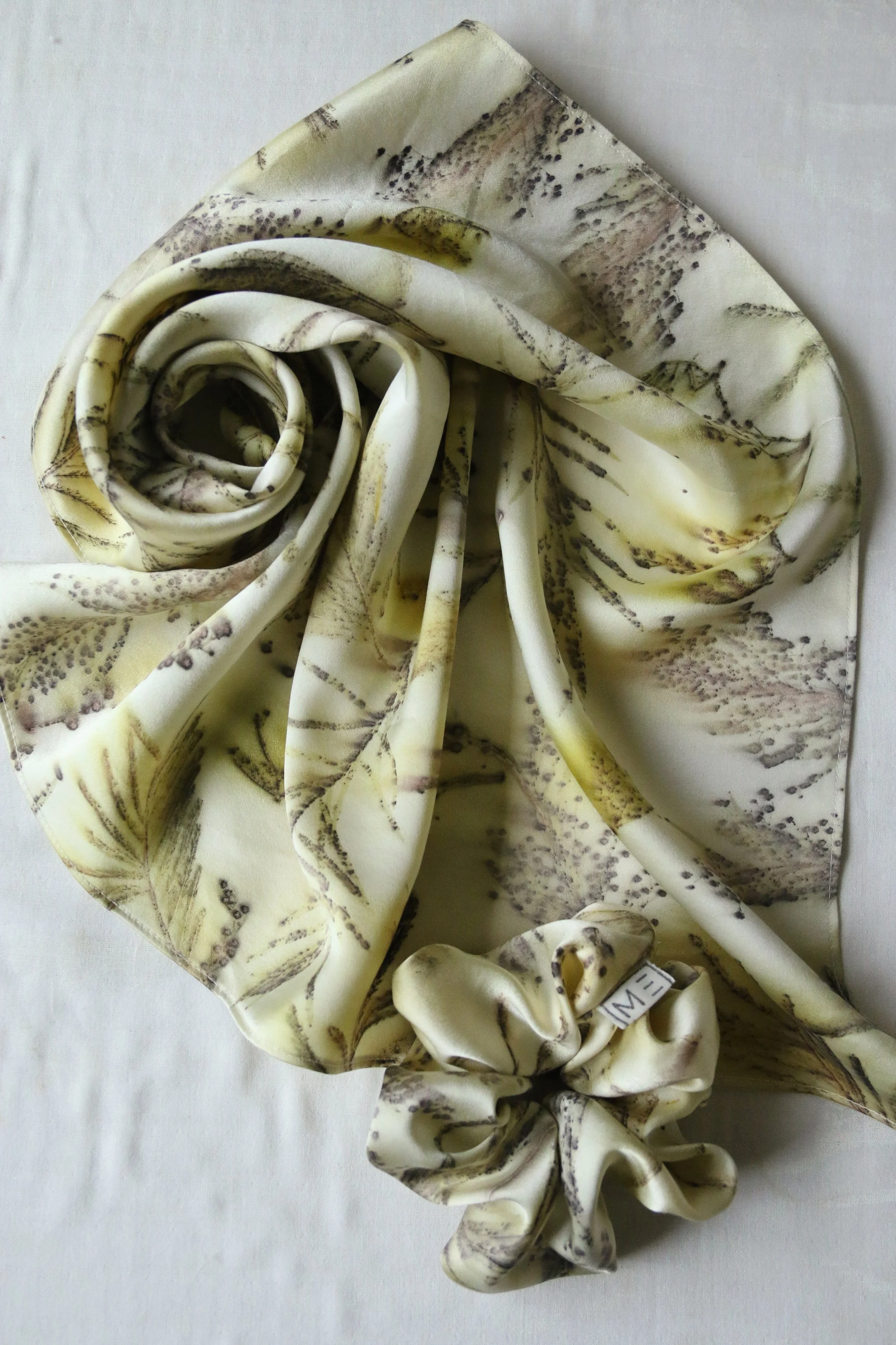 scarf and scrunchie in wattle.jpg