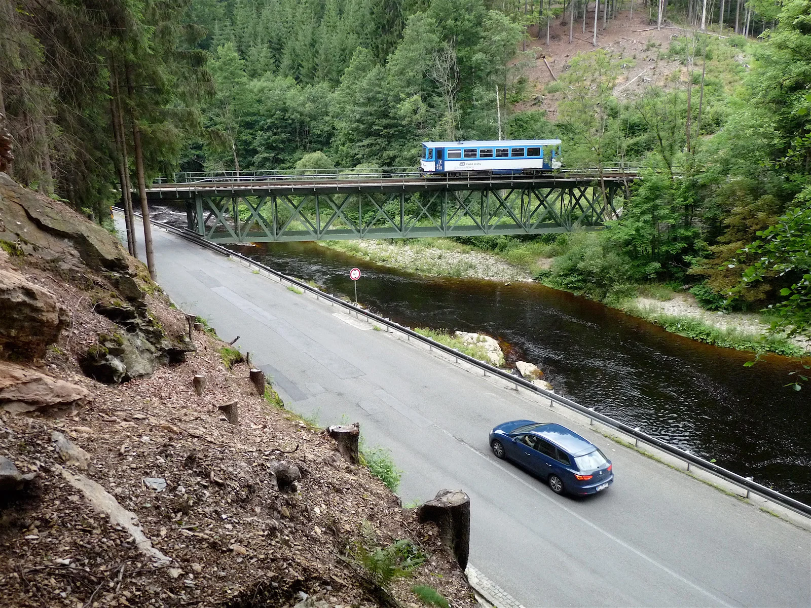 Jablonec nad Jizerou – Hradsko, směr Dolní Dušnice / 14. 7. 2017
