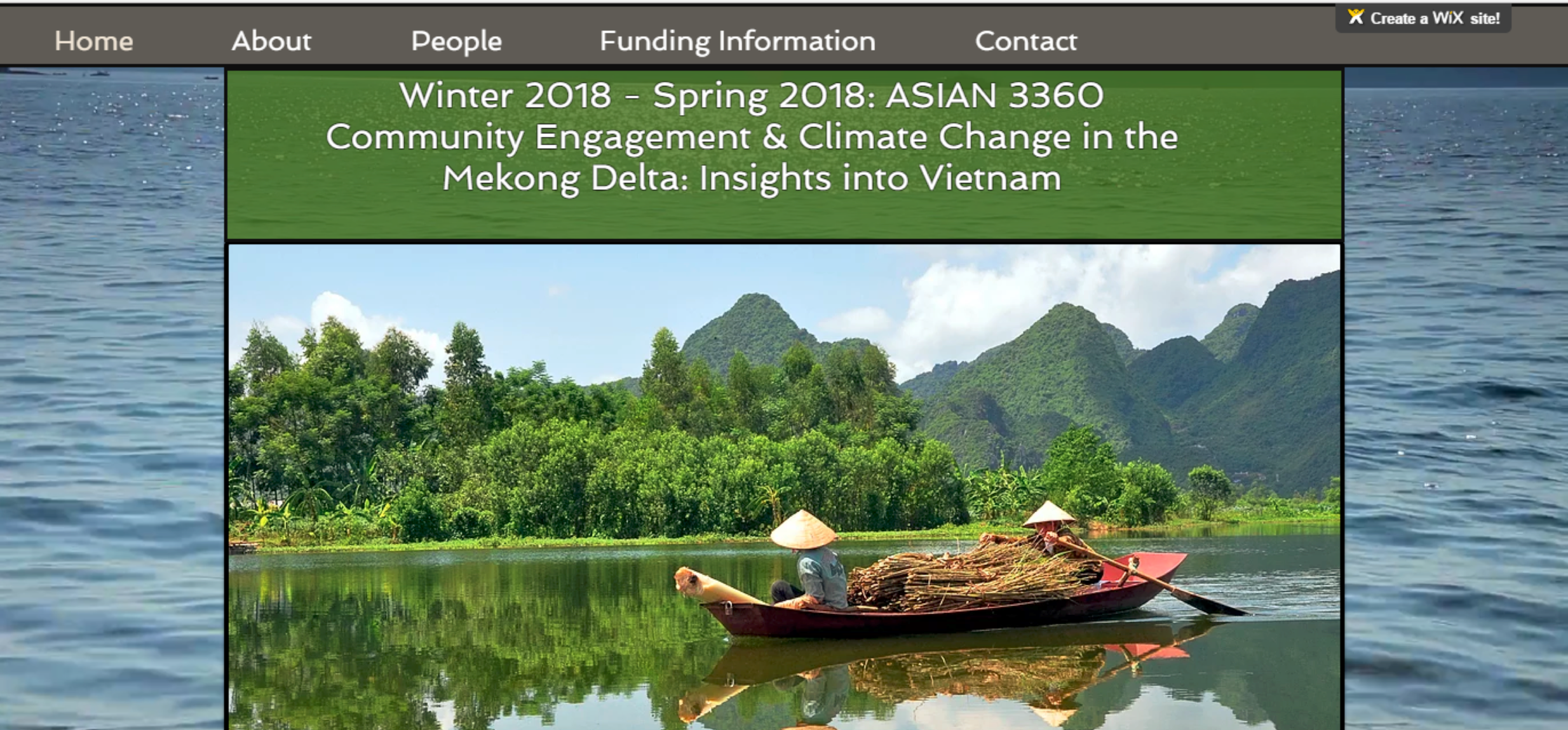 The original website, created on Wix.&nbsp;