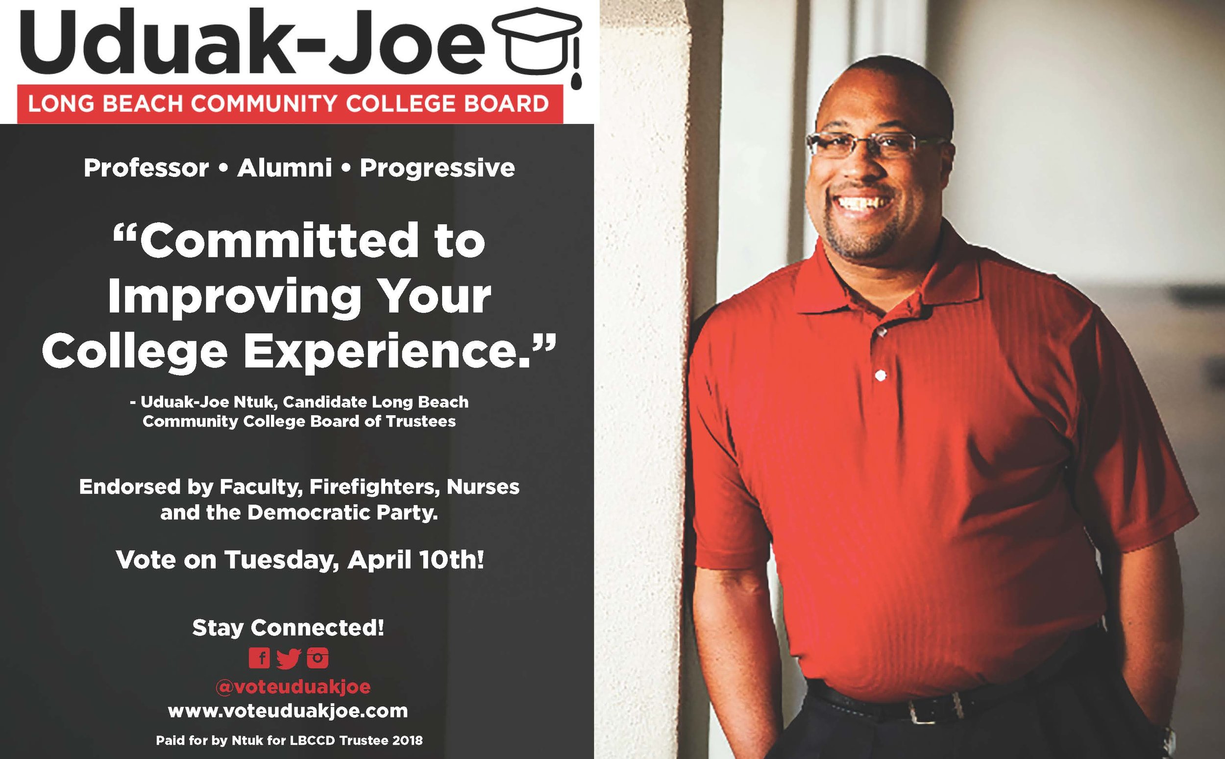 LBCC Vikings Newspaper Campaign Ad for Uduak-Joe
