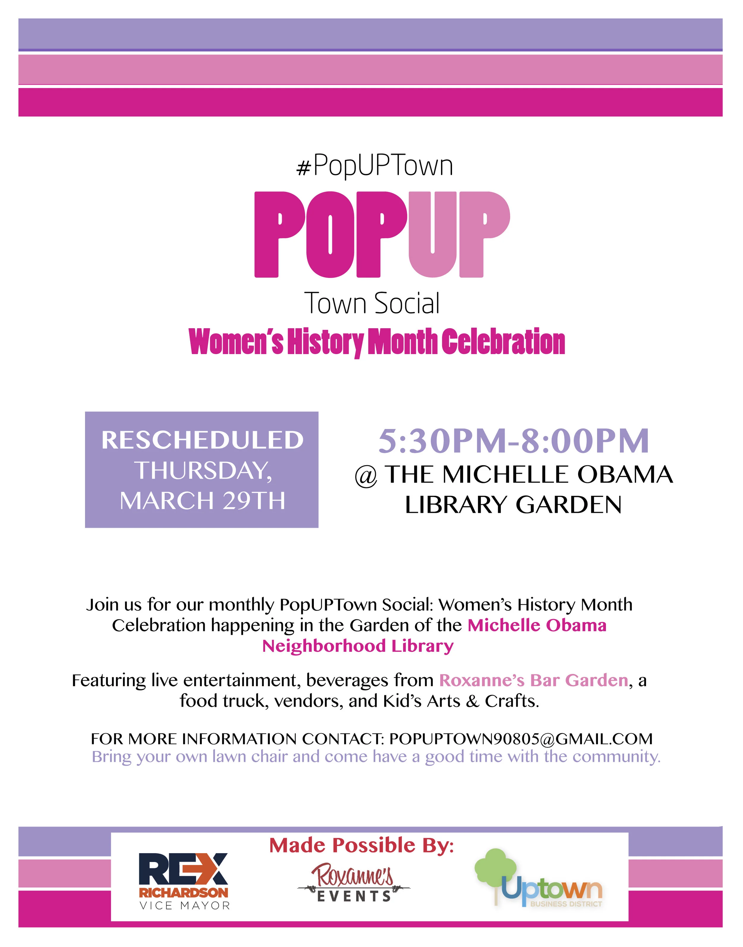 PopUPtown Social: Women's History Month Celebration