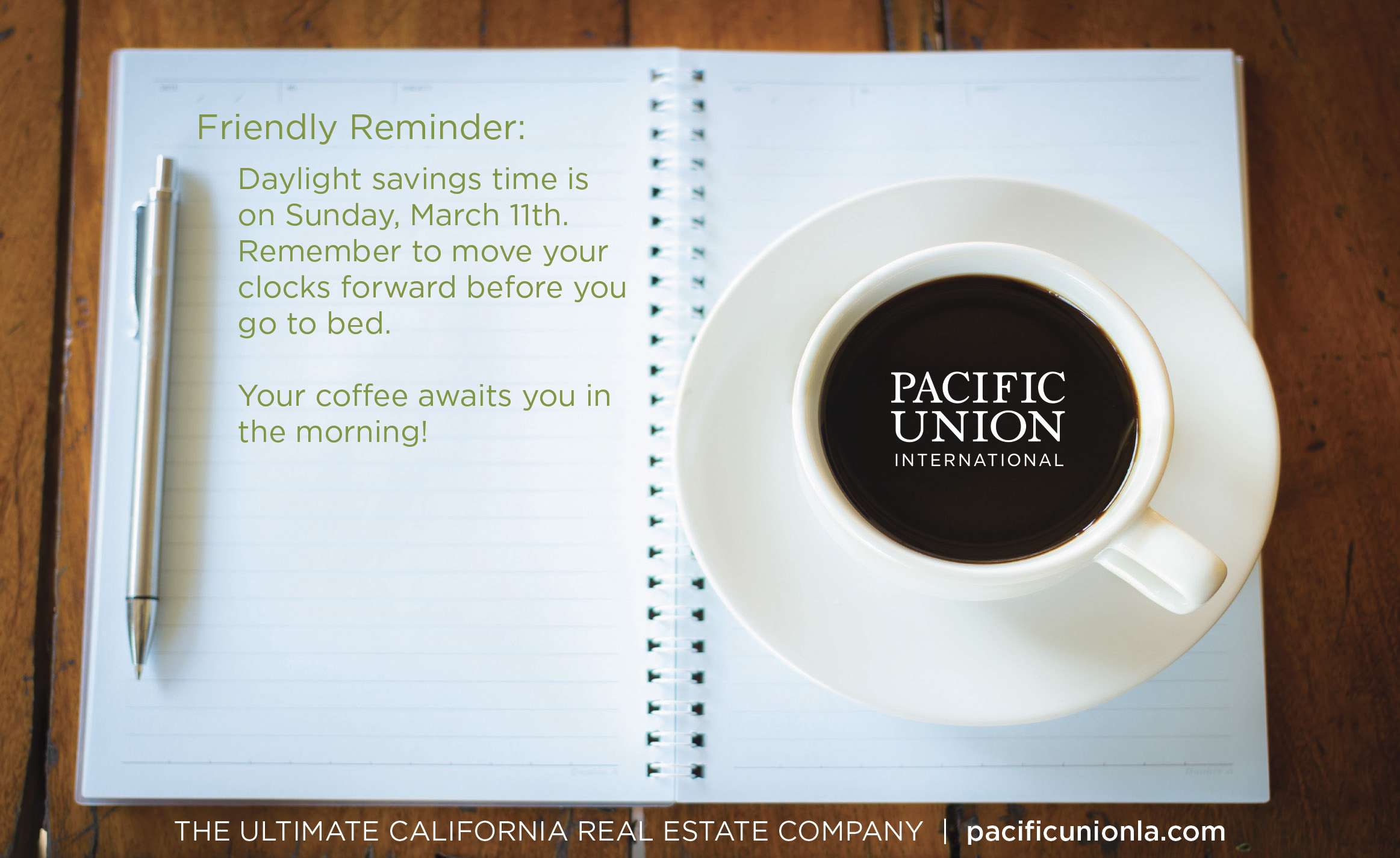 Daylight Savings Coffee Ad 