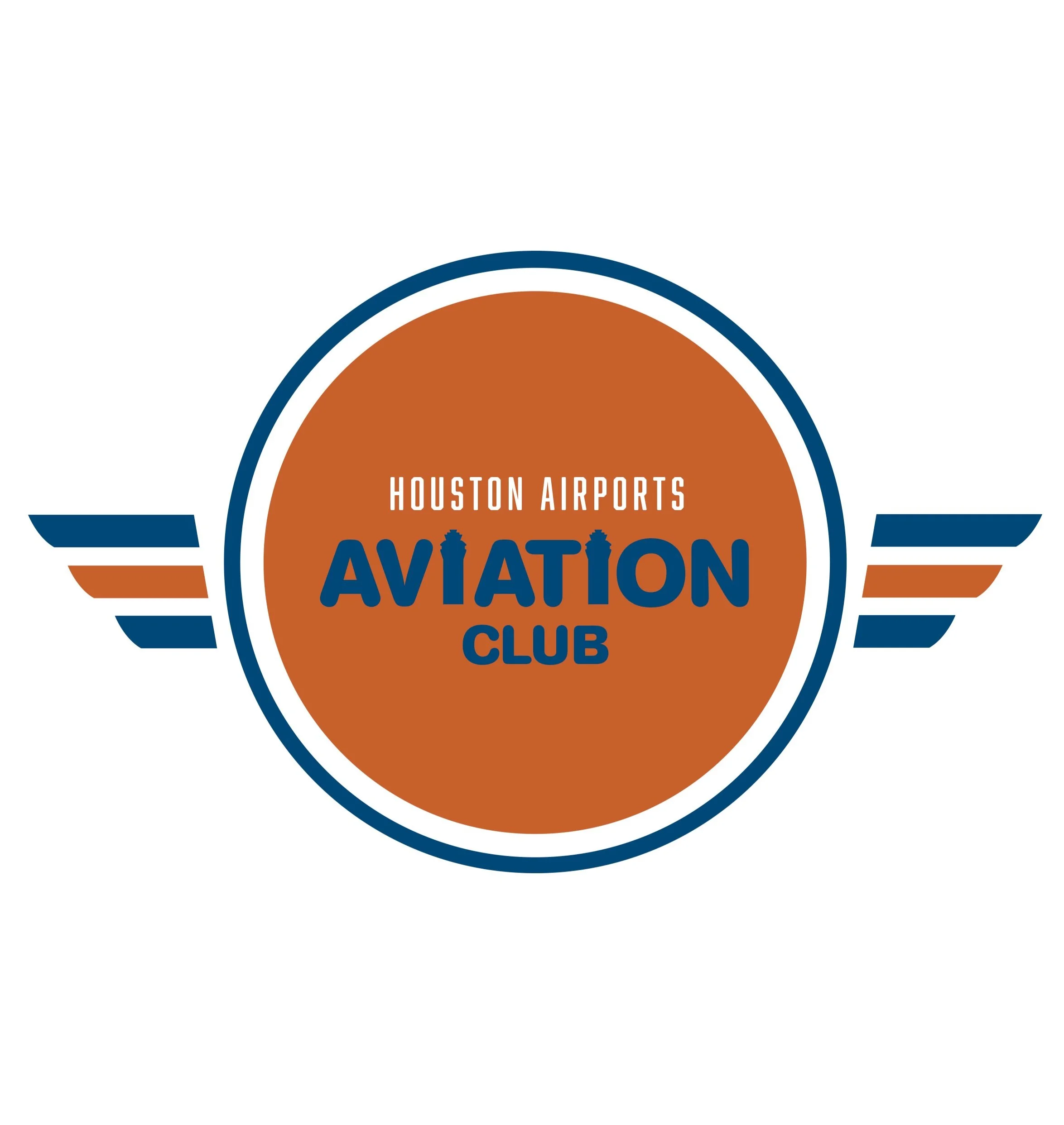 Houston Airports Aviation Club Logo: Option 1