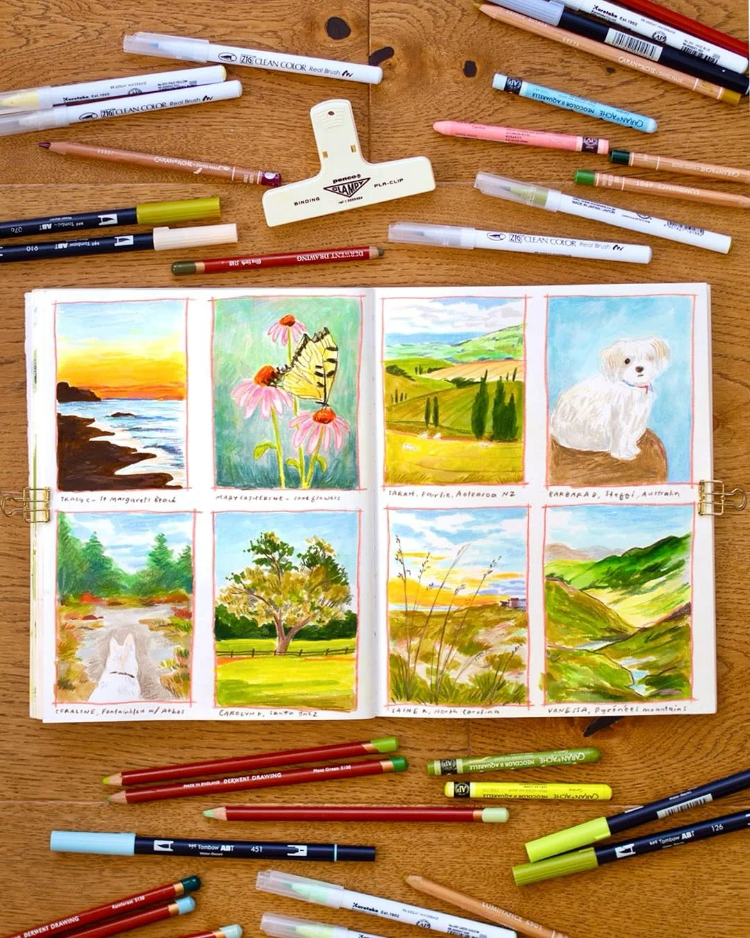 Drawing session no.2 of the month celebrating more Pockets of Joy! Such a lovely way to focus on these moments, learn more about my wonderful @patreon community whilst drawing together and filling our sketchbooks 🧡

Eight panels filled quickly with 