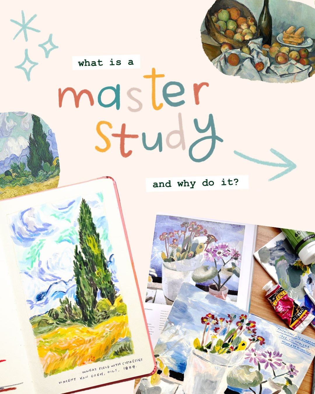 What&rsquo;s the point of a master study anyway? They don&rsquo;t have to be boring, and you can learn so much! 🖼️ 

🎨 Choose art that excites you or with something you&rsquo;d like to learn
✨ Ask questions as you create! Why did they use this comp