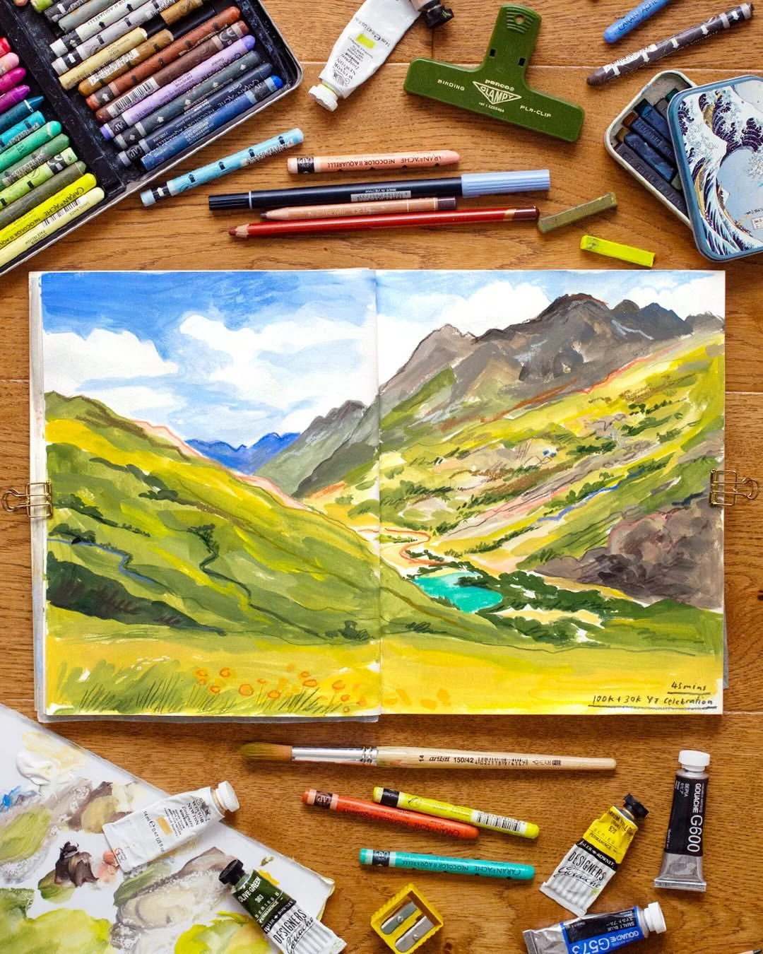 Our 100k painting livestream was a wonderful hour of chat, creativity and community on Saturday - a huge thank you to everyone who came! I&rsquo;ve loved seeing your beautiful paintings as you painted along with me (there&rsquo;s a replay so you can 