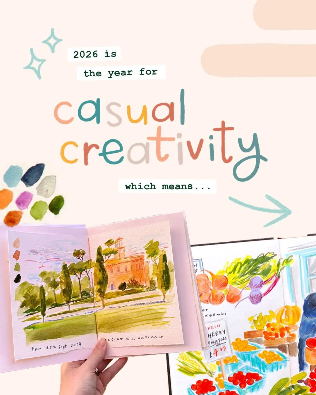 2026 is the year for Casual Creativity! These words came to me whilst filming a vlog trying to explain my yearly intentions, and they keep coming back to my mind. Creating without expectation has always been a goal, and I&rsquo;m big on focusing on j