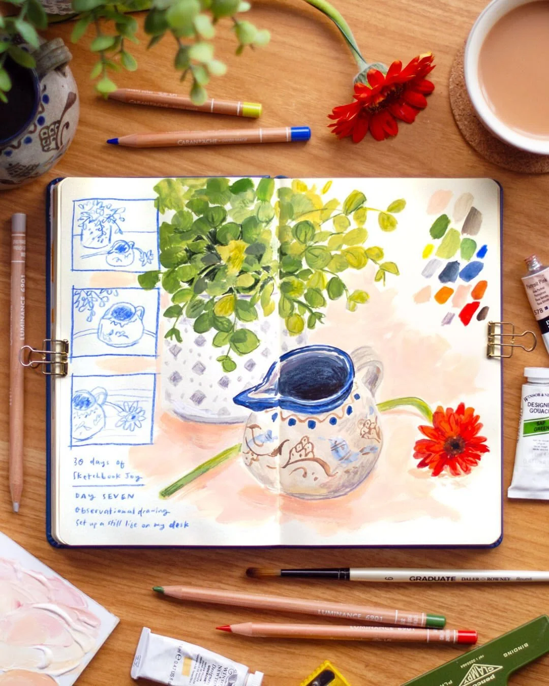 #7DaysOfSketchbookJoy starts this Sunday!!! So looking forward to this week-long challenge and seeing what we all create 🎨

If you have any questions or need some encouragement to join, let me know in the comments and I&rsquo;ll cheer you on! You do