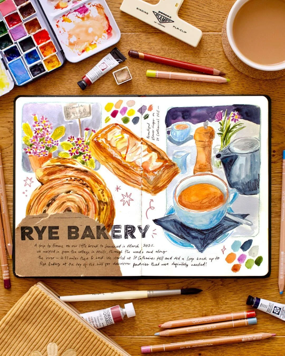 It&rsquo;s a new month and time for a new theme&hellip; pages from life! Over on @patreon we&rsquo;ll be exploring personal connection and visual journaling in March, and I can&rsquo;t wait to let go, create in the moment and see what happens! 🤗

He