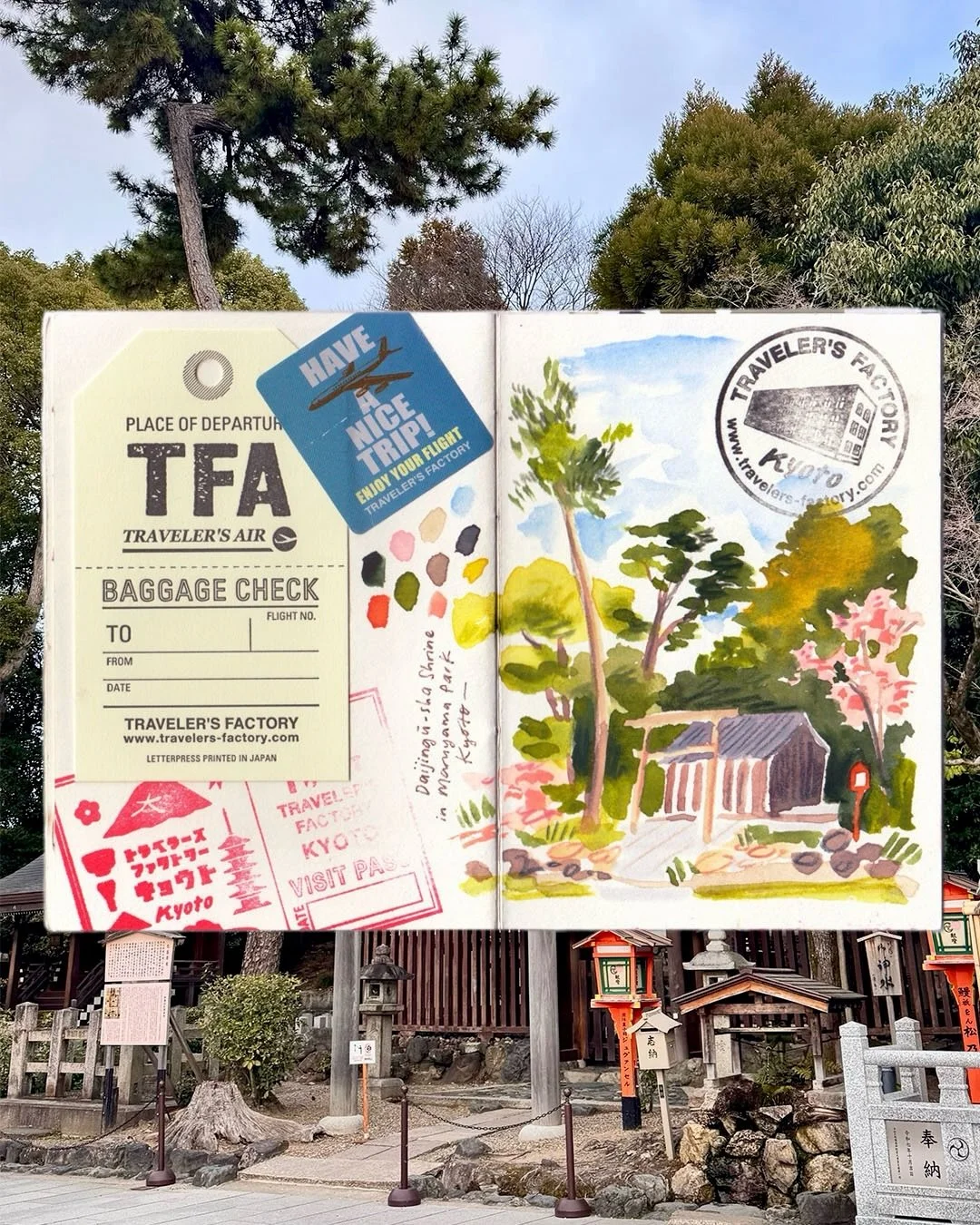 Travel sketchbook pages from Japan - Part 2! 🇯🇵 I think I have two blank pages left in this little sketchbook* now, so I&rsquo;m really chuffed because usually my travel sketchbooks never get filled! I&rsquo;m talking more about what&rsquo;s change