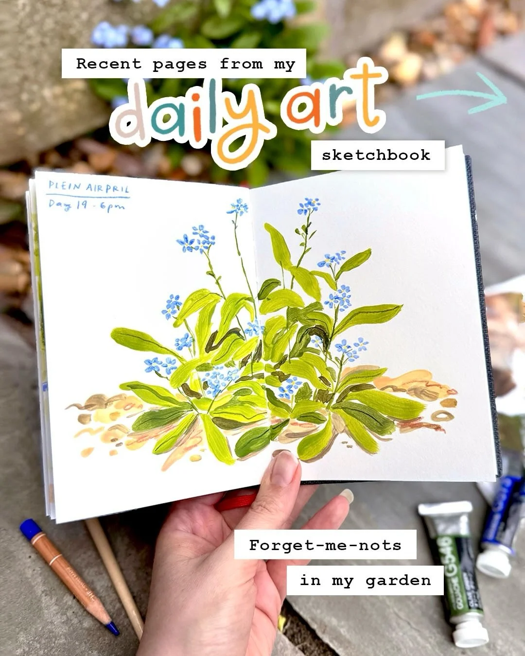Recent pages from my April daily drawing challenge! Some of these were drawn plein air, some were drawn at home, but all of them were drawn from life and observation. No reference photos allowed in this little sketchbook!

I&rsquo;m using the @hahnem