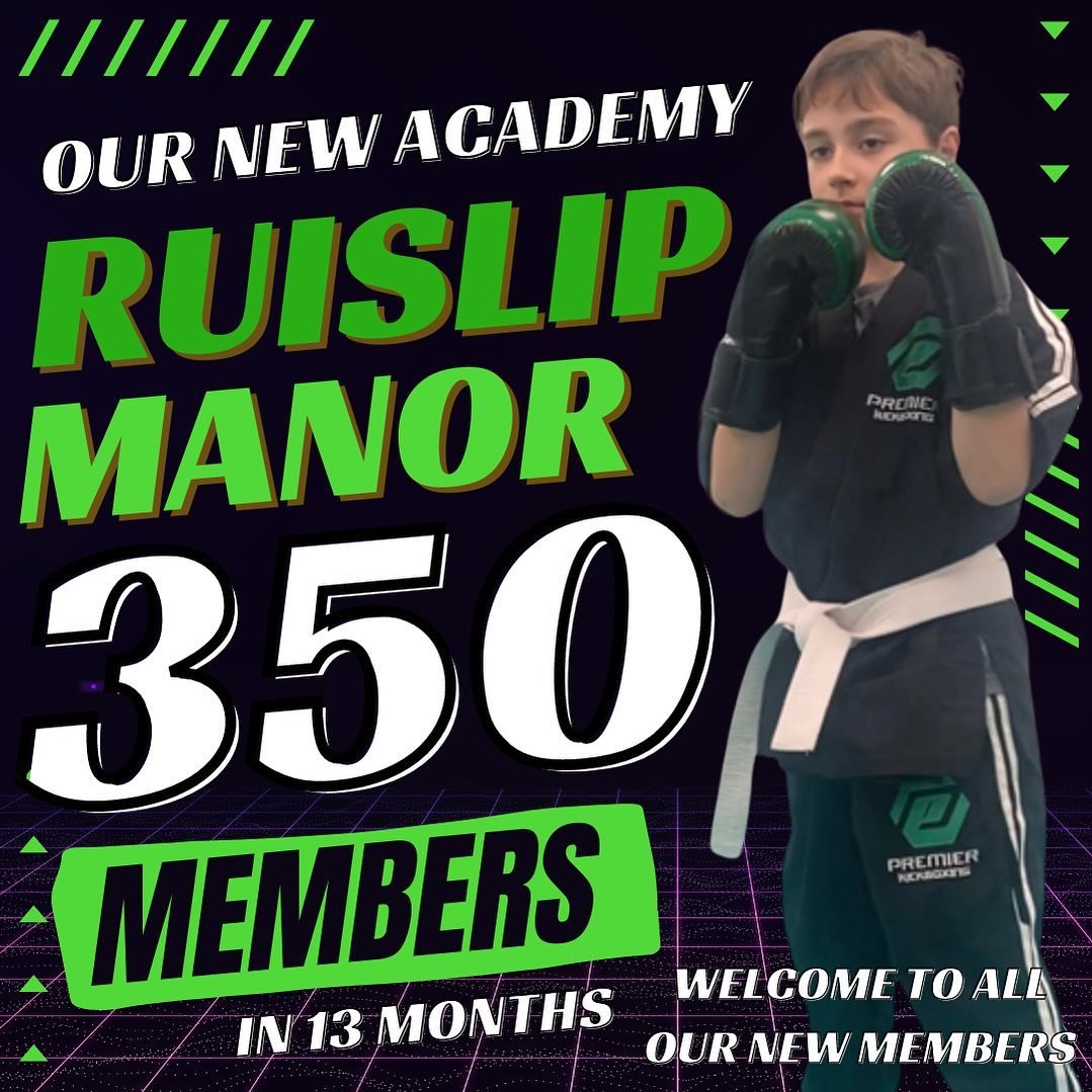 Team Premier continue to grow. In 13 months we have 350 active members in the new Ruislip Manor academy. It&rsquo;s a tribute to the teams great service &amp; quality martial arts. A huge thanks to the members for trusting us with your martial arts j