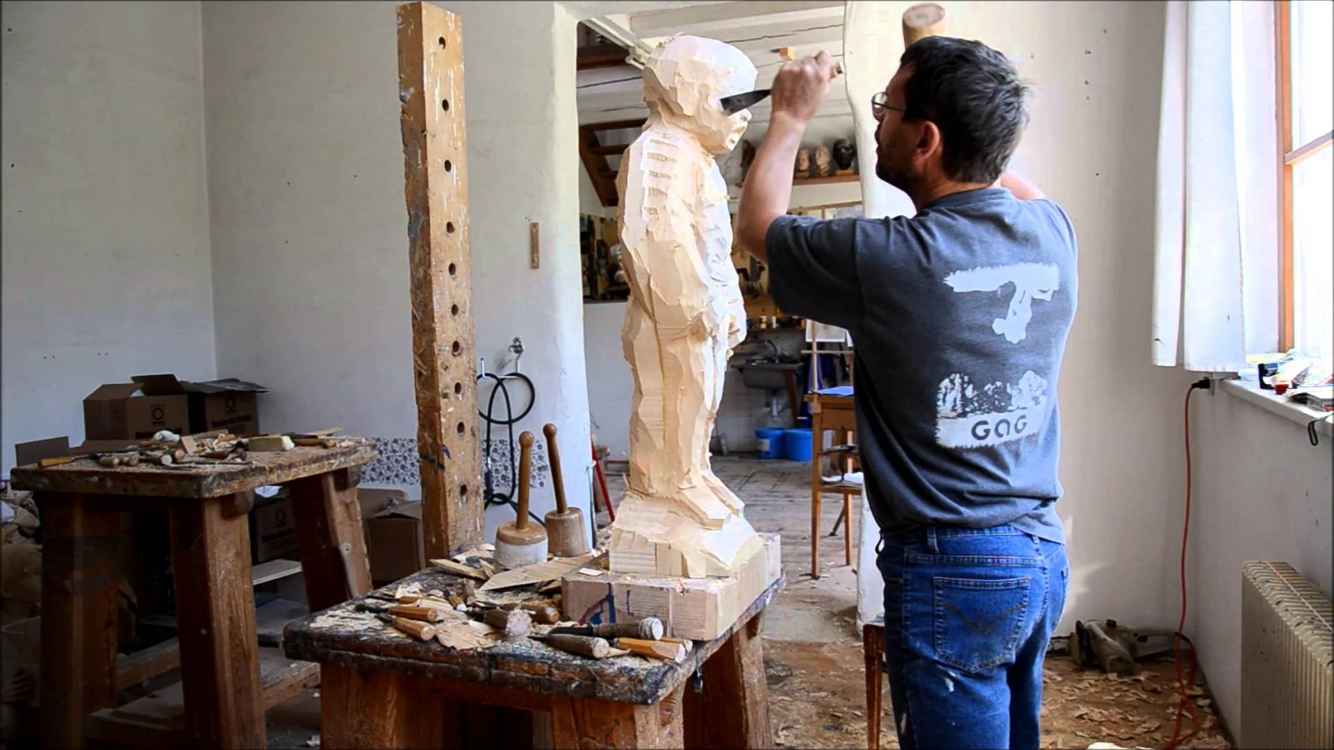 WILLY VERGINER AT WORK