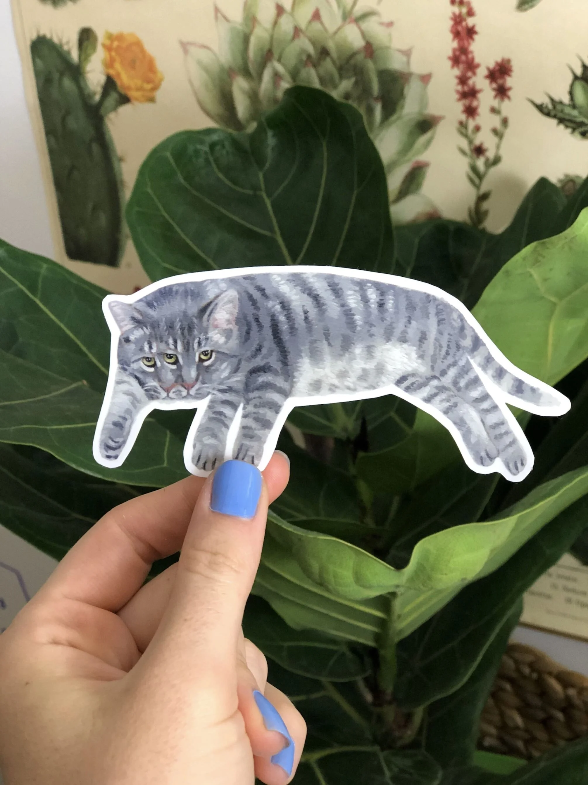 Trippy Cat Sticker