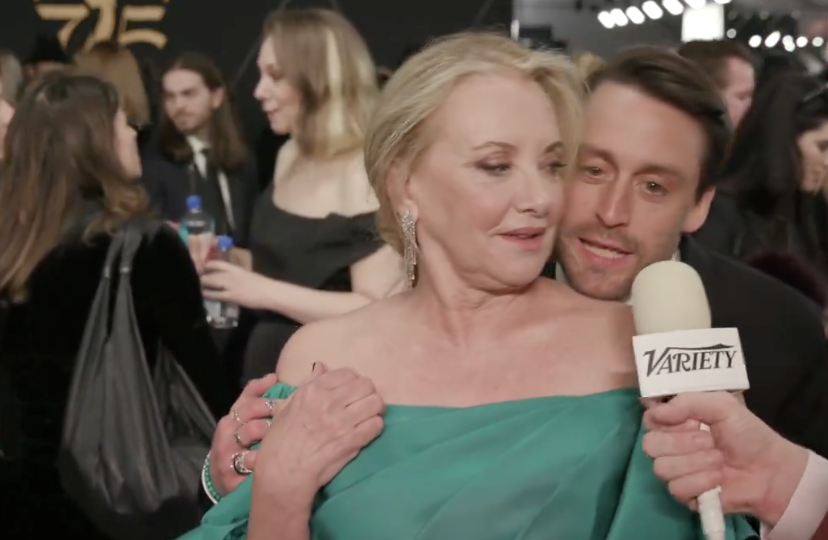 Kieran Culkin and J. Smith Cameron have sweet 'Succession' reunion at the Emmys