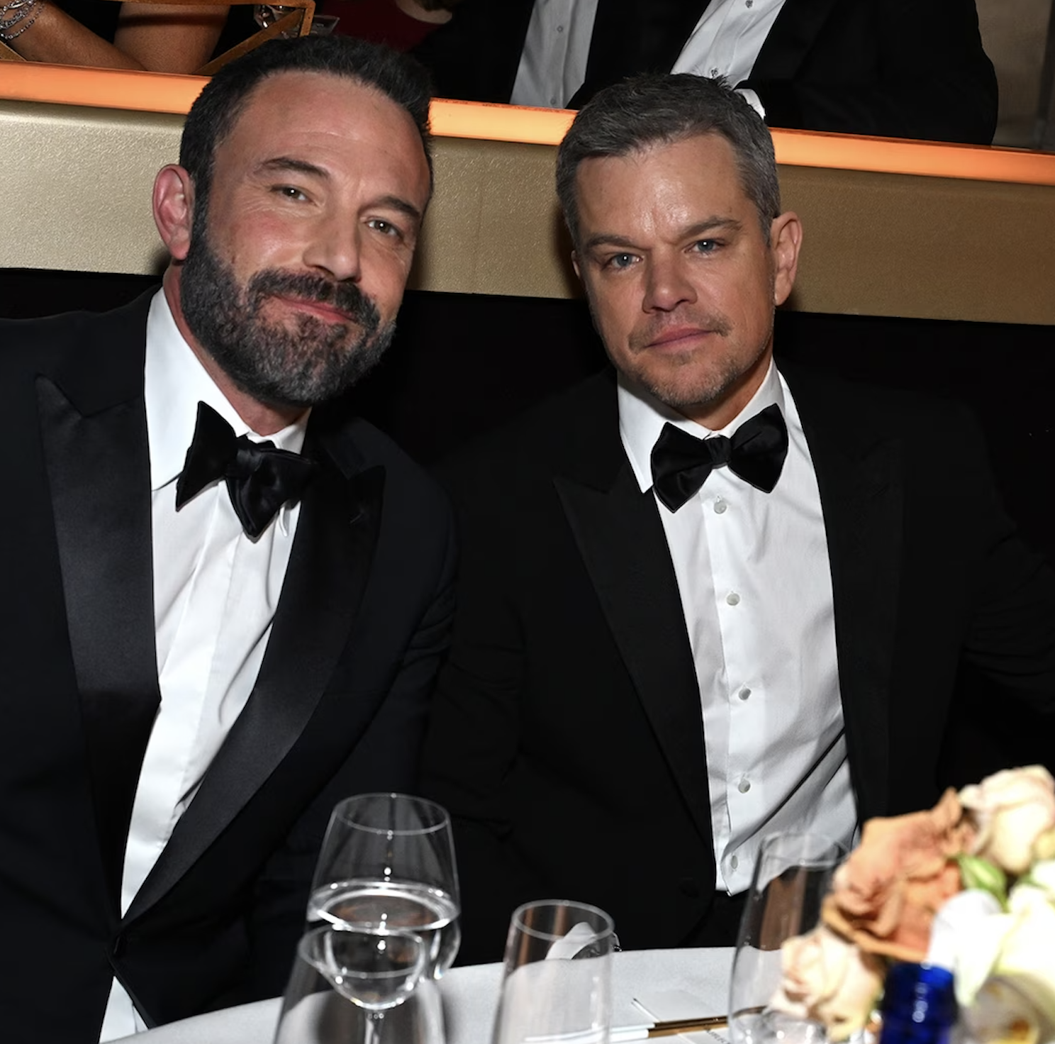 Matt Damon beams after Ben Affleck surprises him at the Golden Globes