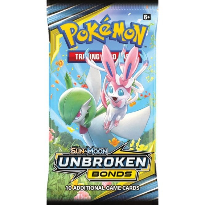 pokemon unbroken bonds 3 card pack Pokemon TCG: Sun & Moon – Unbroken Bonds 3 Card Booster Pack main image 1