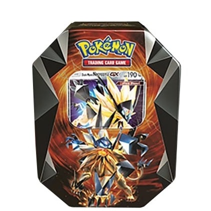Pokemon Trading Card Game Tapu Koko GX Prism Gold Tin Storage Box ONLY NO  CARDS
