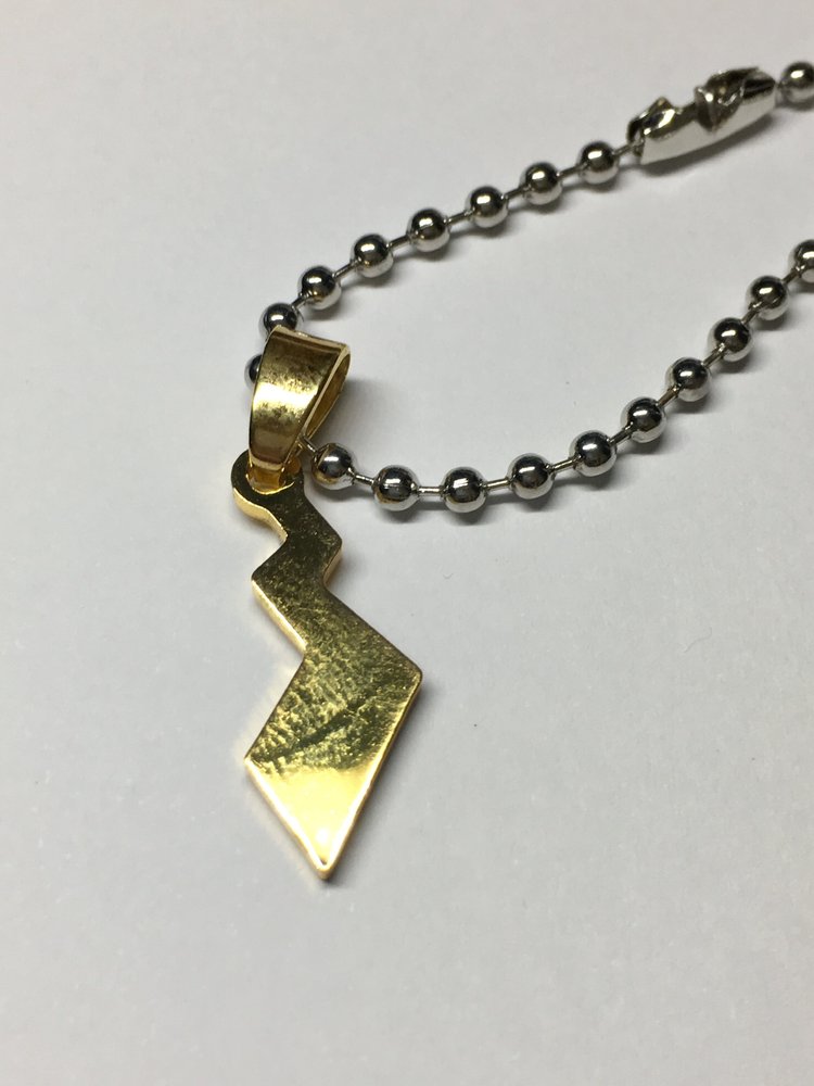 pokemon card necklace Sterling Silver Charizard Card Pendant
