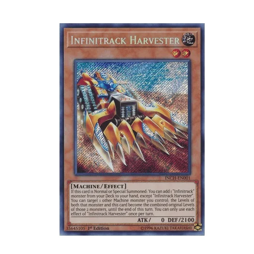 yugioh infinitrack cards Yu-Gi-Oh! - Crab Crane - INCH-EN003 - Super Rare - 1st Edition Secret Rare Attack Infinitrack Crab Crane | Yu-Gi-Oh