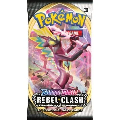 POKEMON SWORD & SHIELD REBEL CLASH BOOSTER PACK X 5  Okami cards