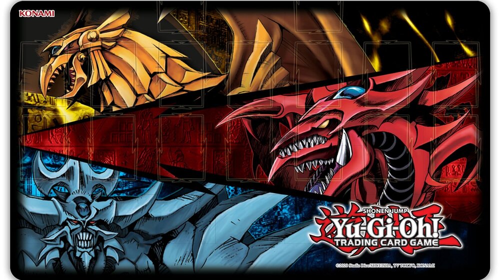 shonen jump yugioh god cards Yu-Gi-Oh CCG: Egyptian God: Slifer and Obelisk up Attack Position YU-GI-OH EGYPTIAN GODS CARD PLAYMAT