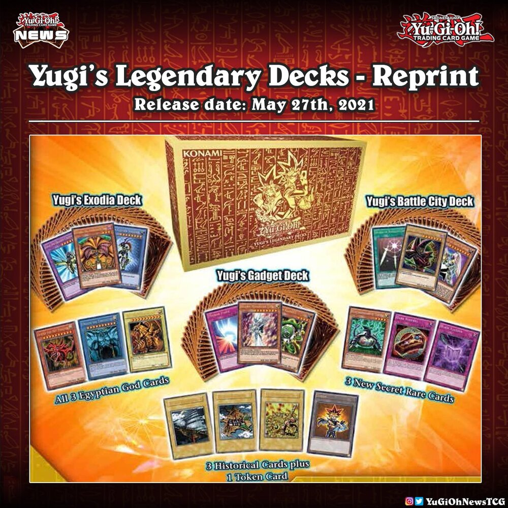 EXODIA New yugioh KING OF GAMES_YUGI'S LEGENDARY DECKS 1st  Egyptian GOD CARDS