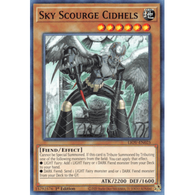 yugioh sky scourge deck YuGiOh Sky Scourge Cidhels LIOV-EN025 1st Edition Common