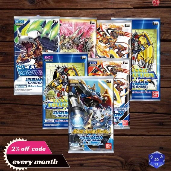 digimon card dimensions SUBSCIPTION BOX — Okami cards Bandai Digimon DIM Card Evolution