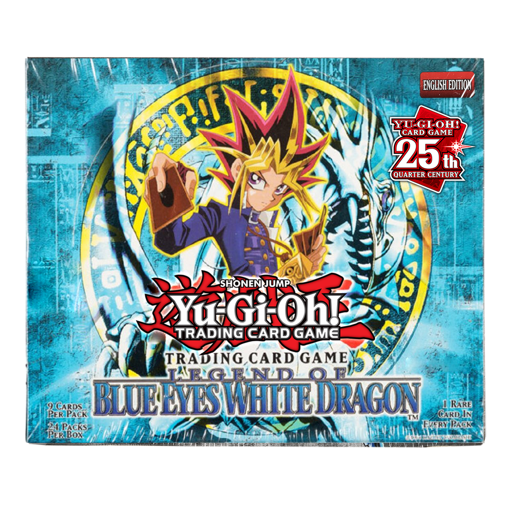 legend of blue eyes booster box first edition Legend of Blue-Eyes White Dragon 1st Edition Wavy Factory Sealed Booster Box