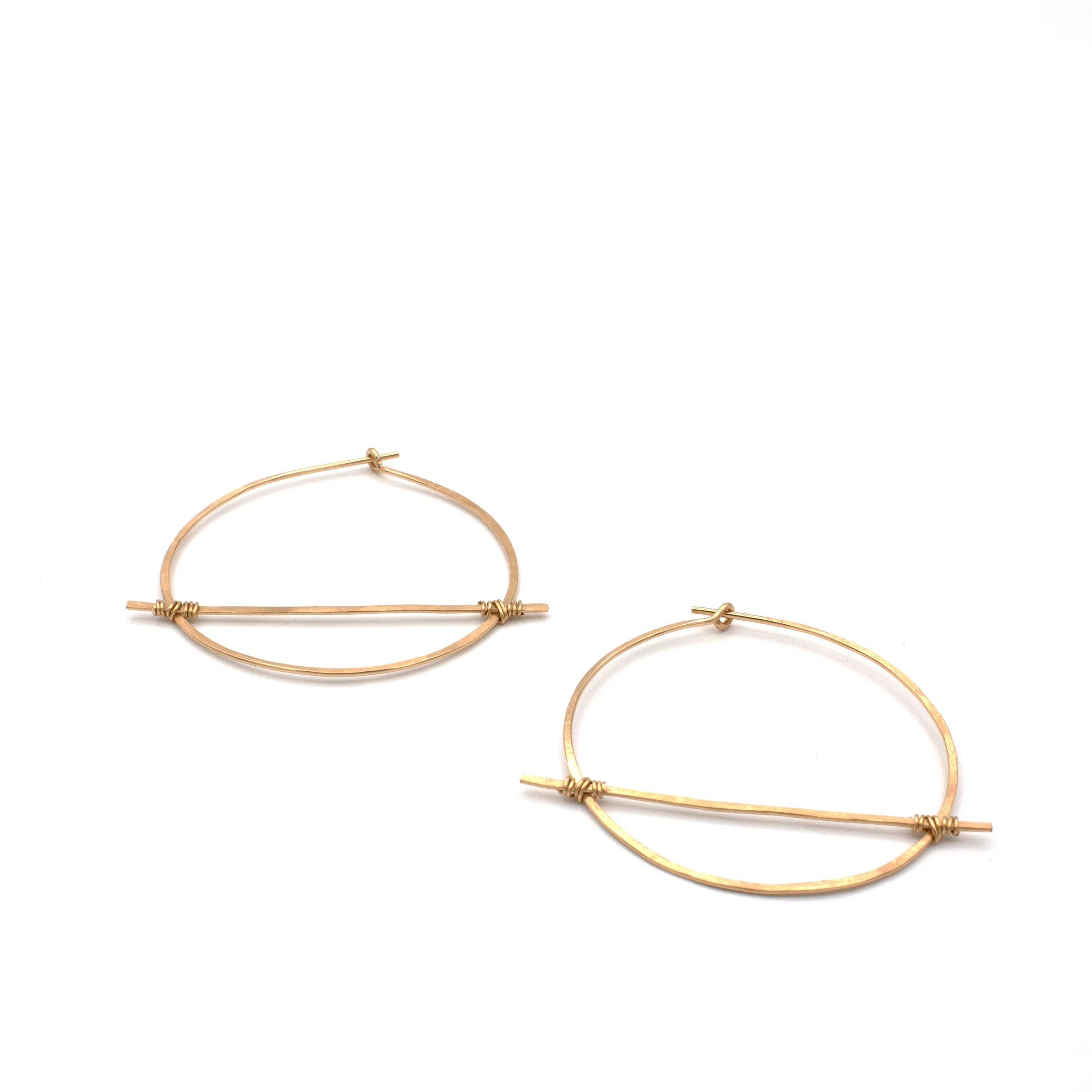 Hammered Gold Bar Hoops 26.jpg