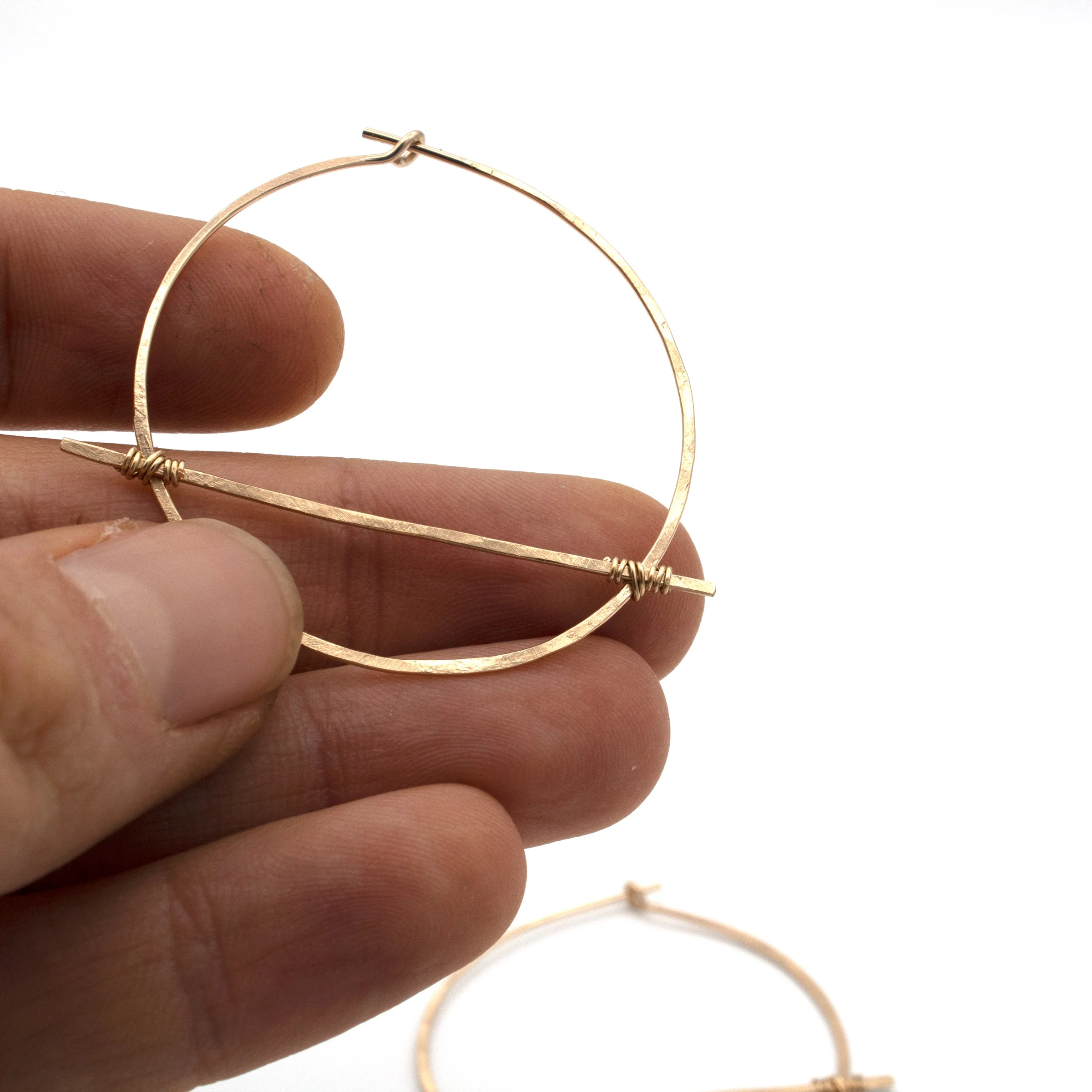Hammered Gold Bar Hoops 36.jpg
